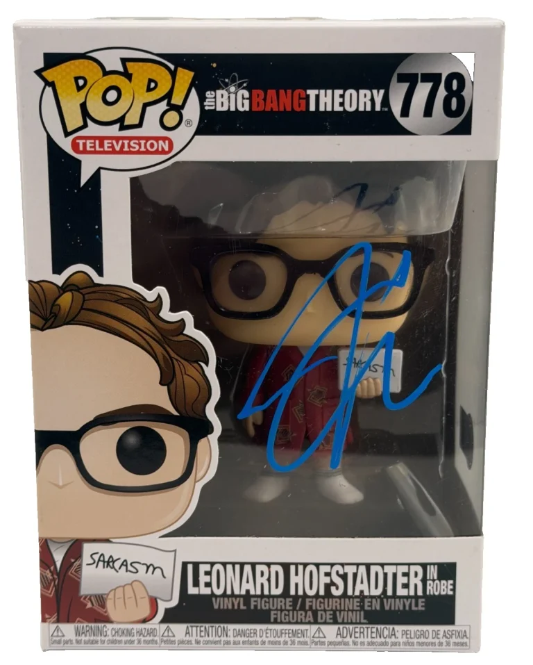 Johnny Galecki Signed Leonard Funko Big Bang Theory Authentic Autograph Beckett
