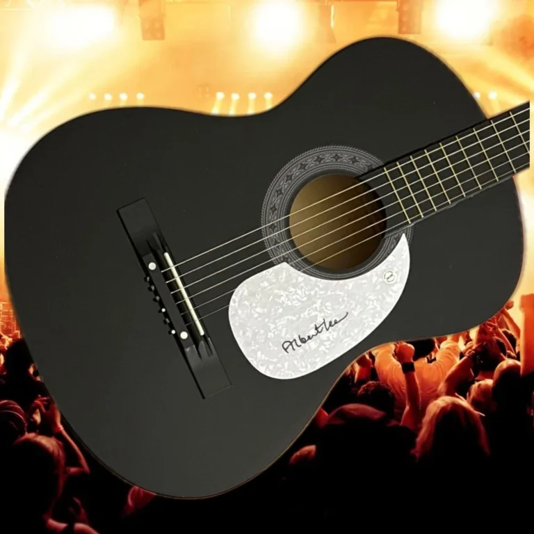 GFA Heads Hands & Feet Guitarist  * ALBERT LEE *  Signed Acoustic Guitar COA