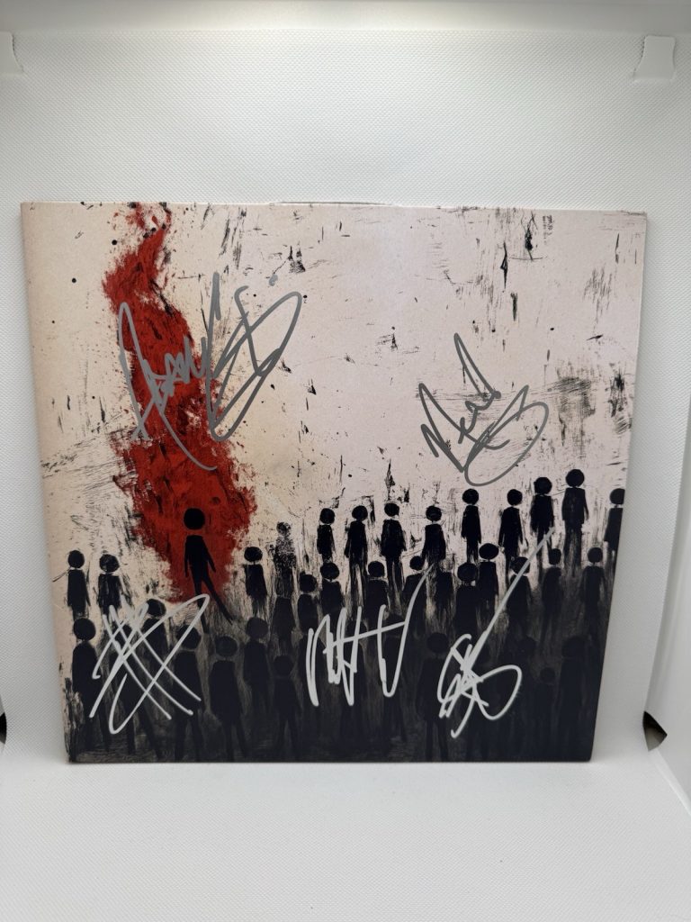 THREE DAYS GRACE SIGNED ALIENATION VINYL ADAM GONTIER & BAND ALL 5 JSA AUTOGRAPH