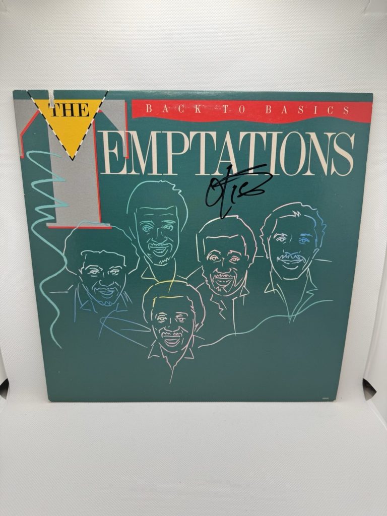 OTIS WILLIAMS SIGNED VINYL THE TEMPTATIONS BACK TO BASICS JSA COA AUTOGRAPH