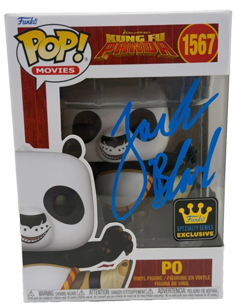 Jack Black Signed Po Funko Kung Fu Panda Exclusive Authentic Autograph Beckett