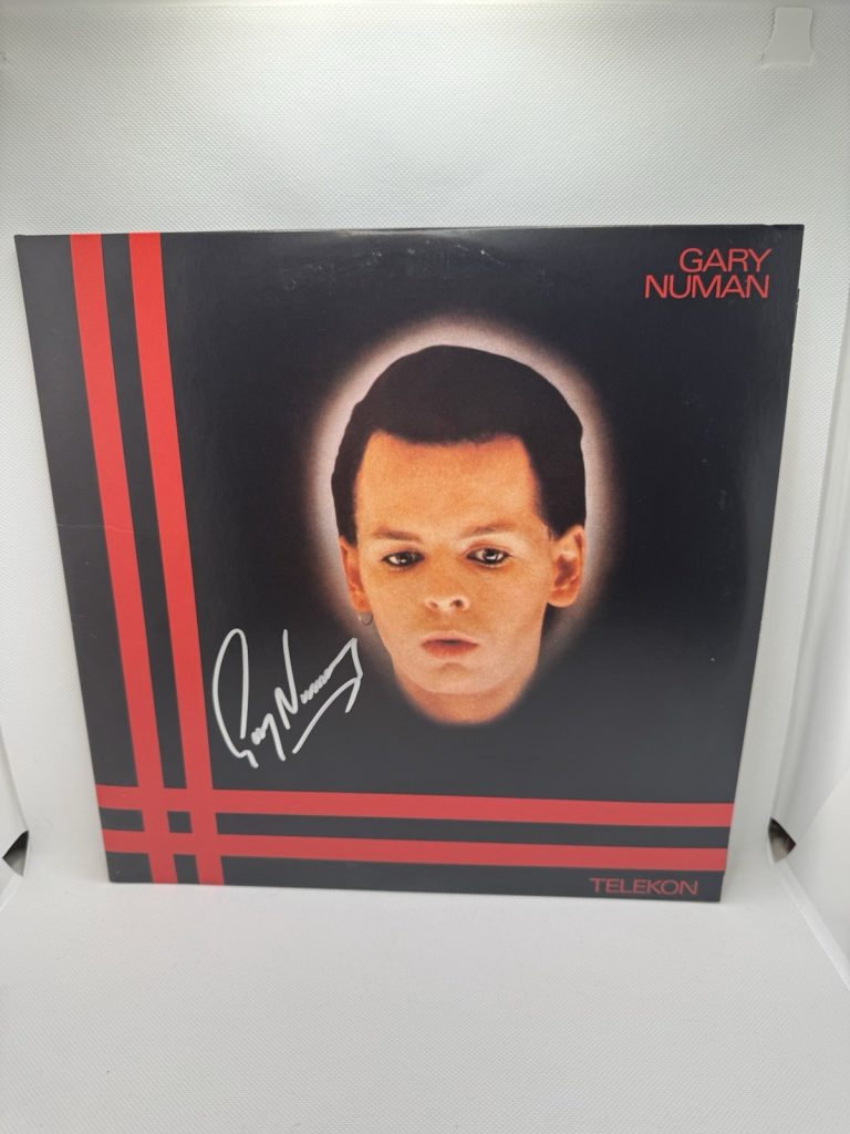 GARY NUMAN SIGNED VINYL TELEKON RECORD ALBUM LP JSA COA AUTOGRAPH