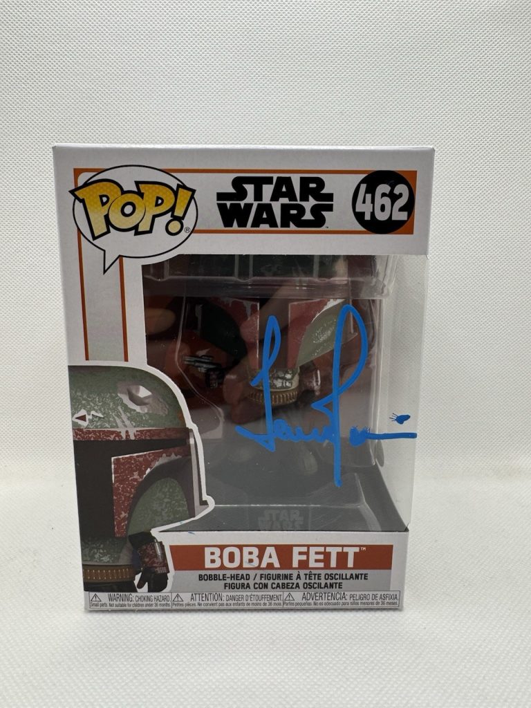 TEMUERA MORRISON SIGNED BOBA FETT FUNKO POP #462 STAR WARS THE MANDALORIAN JSA