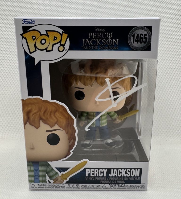 Walker Scobell Signed Percy Jackson Funko Pop #1465 JSA COA Autograph