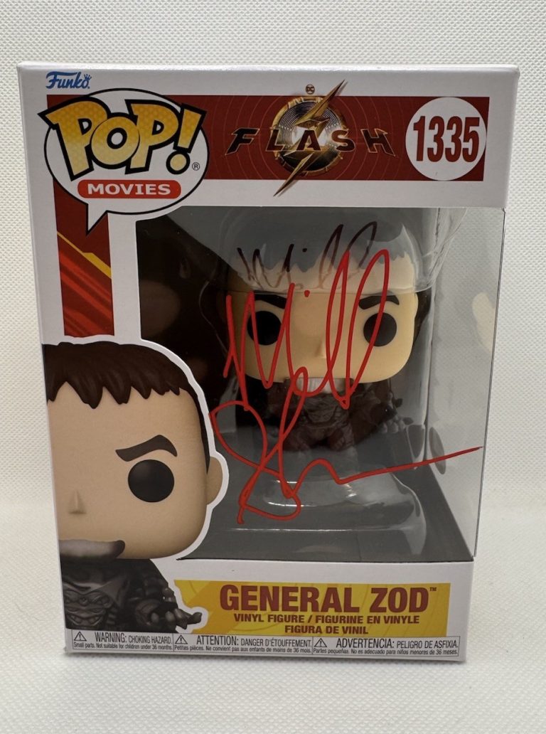 Michael Shannon Signed General Zod Funko Pop Superman Flash JSA COA Autograph