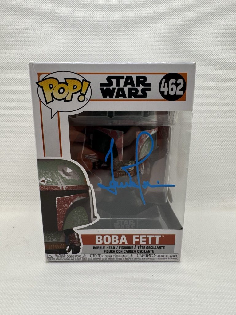 TEMUERA MORRISON SIGNED BOBA FETT FUNKO POP #462 THE MANDALORIAN JSA AUTOGRAPH