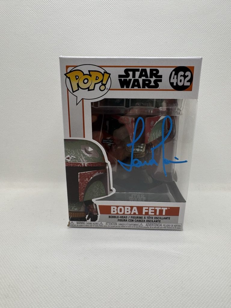 TEMUERA MORRISON SIGNED BOBA FETT FUNKO POP STAR WARS MANDALORIAN JSA AUTOGRAPH