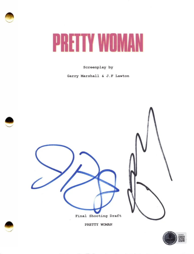 Julia Roberts Richard Gere Signed Pretty Woman Full Script Autograph Beckett LOA