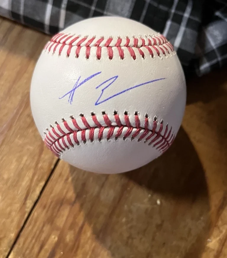 NY METS AJ EWING SIGNED AUTOGRAPHED ROMLB Ball STAR PROSPECT Rare