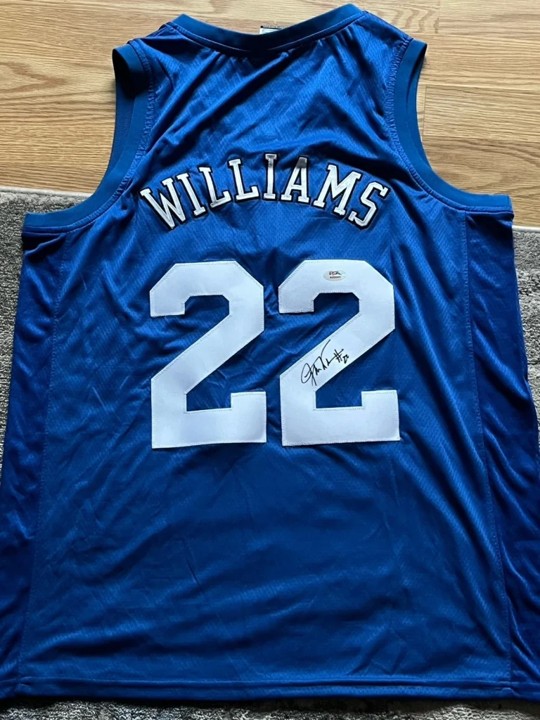 JASON JAY WILLIAMS Signed/Autographed Duke Blue Devils JERSEY PSA COA RARE STAR