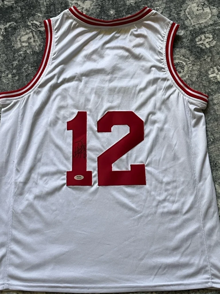 INDIANA HOOSIERS-STEVE ALFORD SIGNED AUTOGRAPH JERSEY 1987 CHAMPION MVP BIG 10!