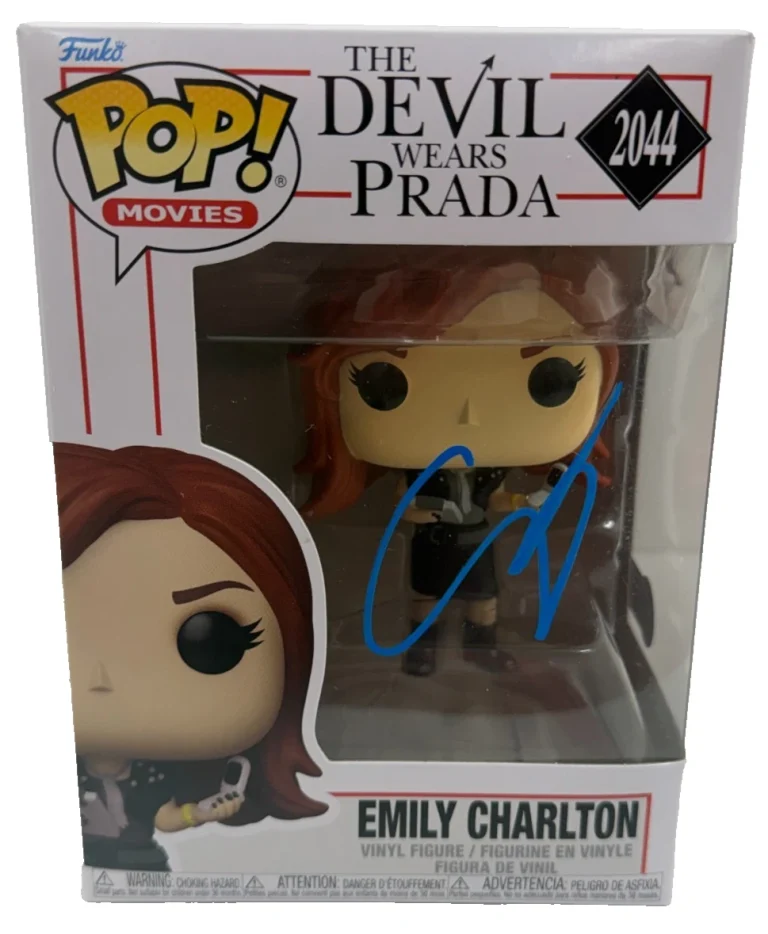 Emily Blunt Signed Emily Funko Devil Wears Prada Authentic Autograph Beckett