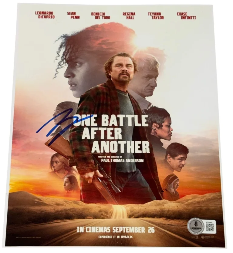 Leonardo DiCaprio Signed Autograph 8x10 One Battle After Another Photo Beckett