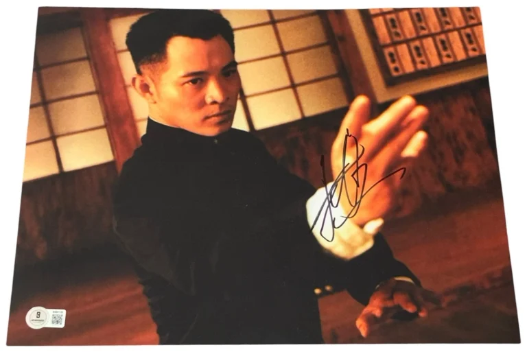 Jet Li Signed Autograph 11x14 Photo Fist of Legend Movie Authentic Beckett BAS