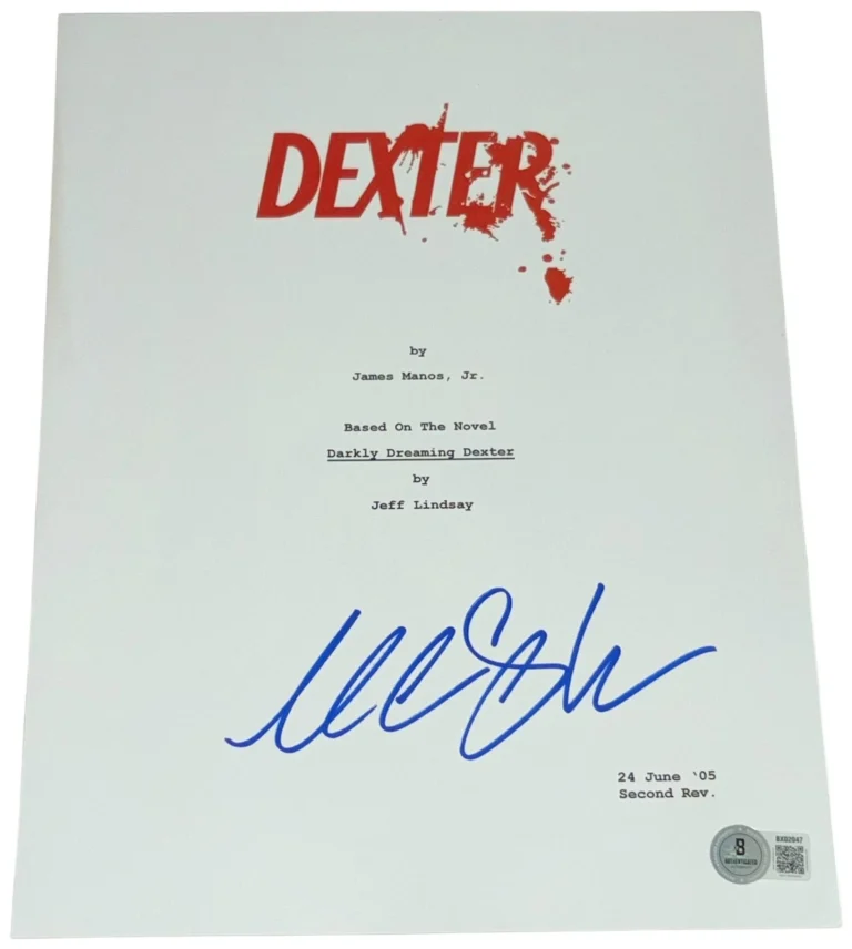 Michael C. Hall Signed Dexter Pilot Full TV Script Authentic Autograph Beckett
