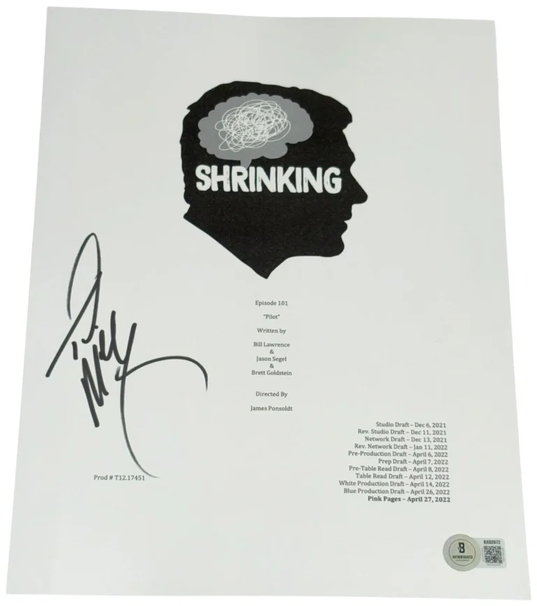 Ted McGinley Signed Autograph Shrinking Pilot Full TV Script Authentic Beckett
