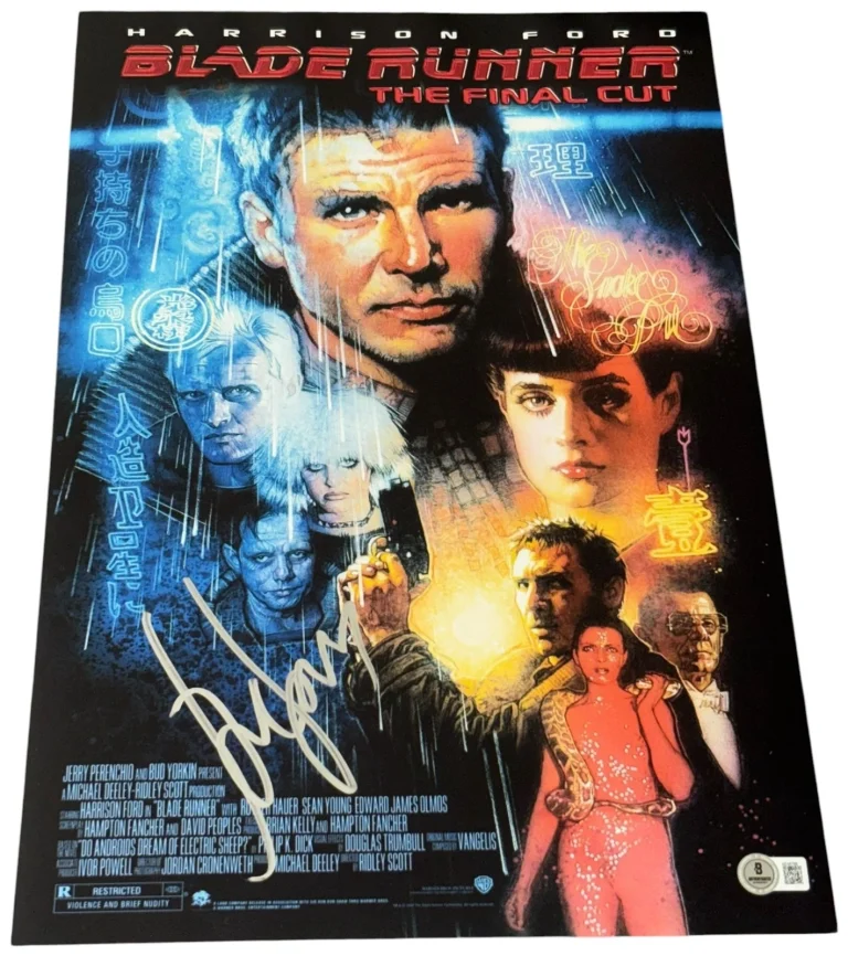 Harrison Ford Signed Autograph 12x18 Blade Runner Poster Photo Authentic Beckett