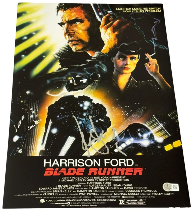 Harrison Ford Signed Autograph 12x18 Blade Runner Poster Photo Authentic Beckett