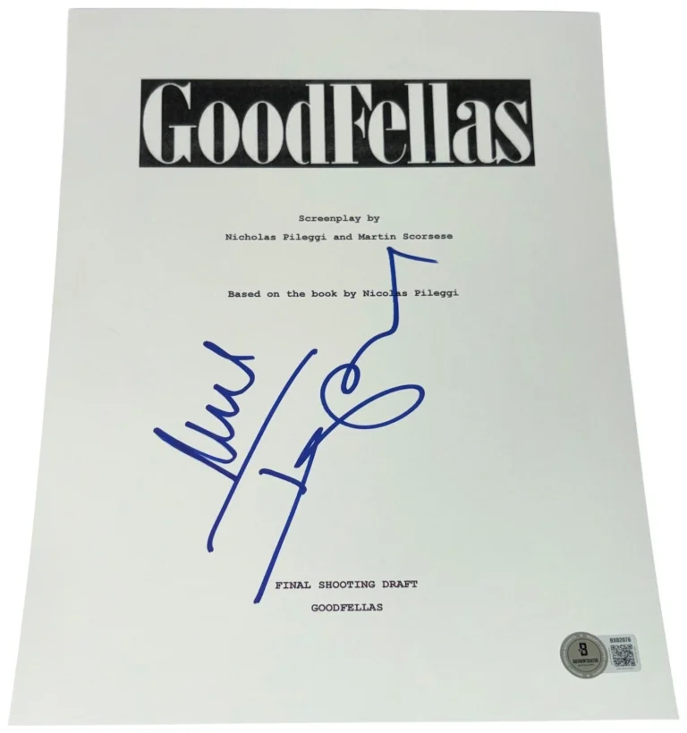 Michael Imperioli Signed Autograph Goodfellas Full Script Screenplay Beckett BAS