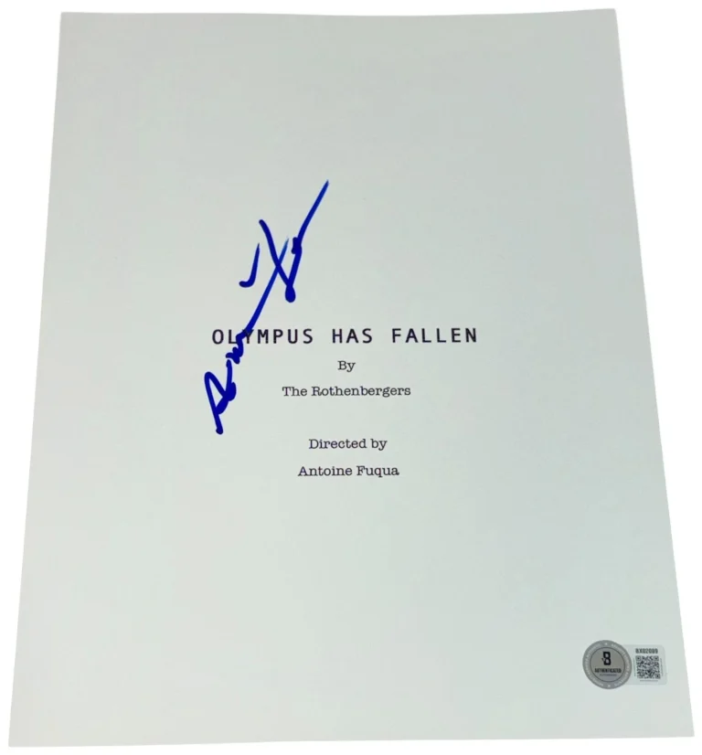 Antoine Fuqua Signed Autograph Olympus Has Fallen Full Script Screenplay Beckett