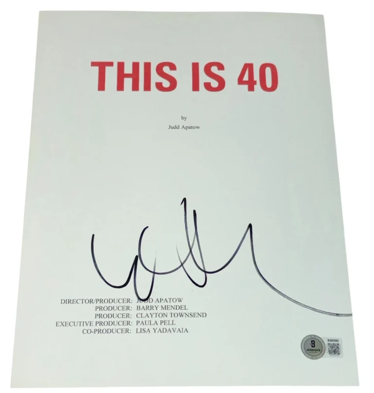 Leslie Mann Signed Autograph This is 40 Full Movie Script Screenplay Beckett BAS