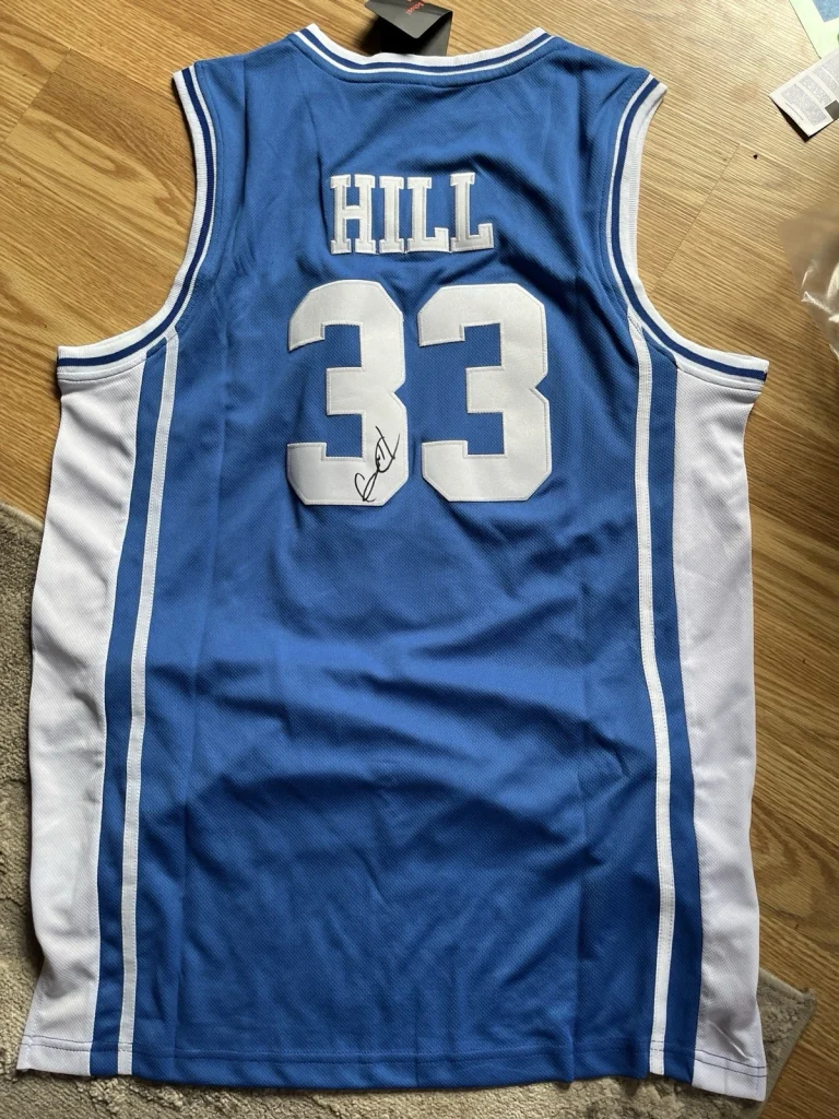 DUKE BLUE DEVILS-GRANT HILL SIGNED AUTOGRAPH JERSEY ACOA LOA NBA HOF SUPERSTAR