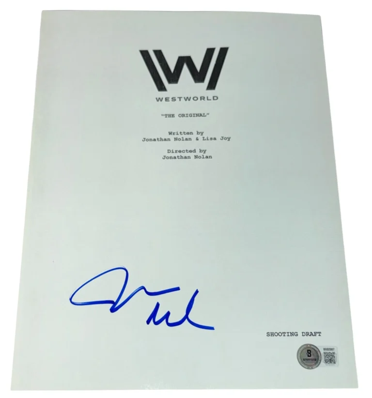 James Marsden Signed Autograph Westworld Full Episode Script Screenplay Beckett