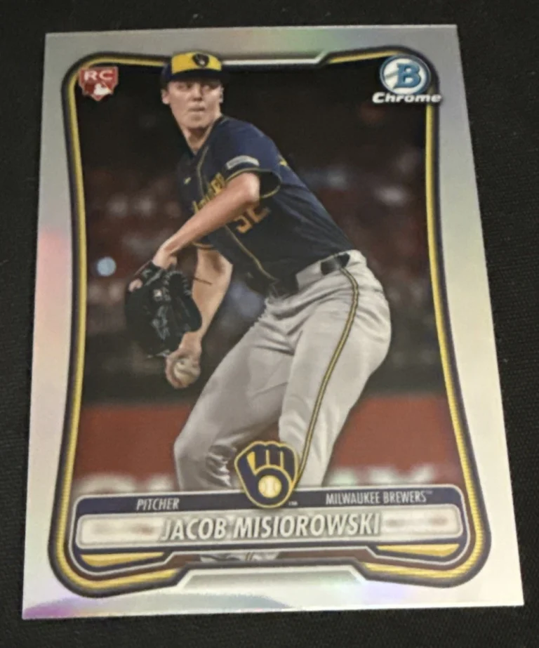 2026 Bowman Chrome Red Rookie Refractor #35 JACOB MISIOROWSKI RC Brewers🔥🔥💥💥