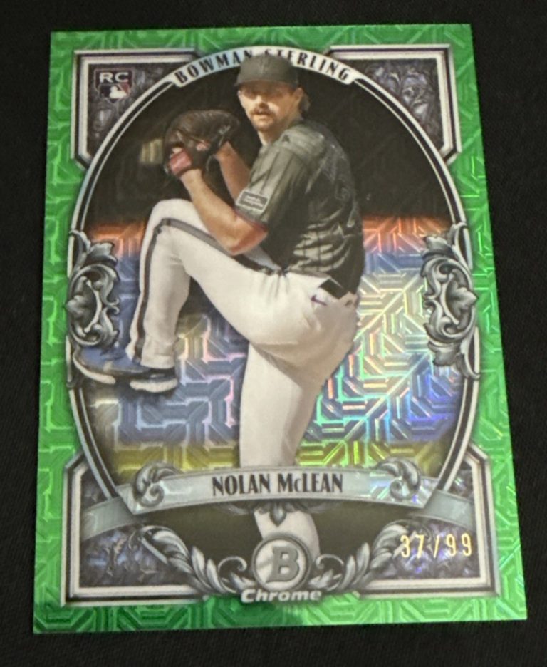 Topps Bowman Sterling Nolan McLean Rookie Revelation Green RC #BST-8 Mets 37/99
