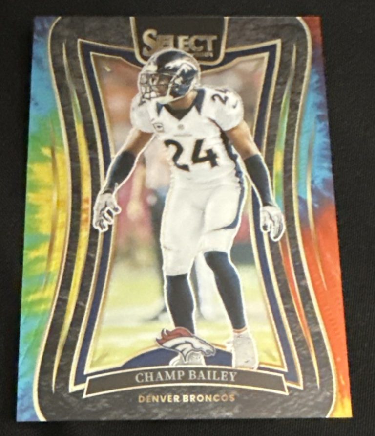 2024 Panini Select #317 Champ Bailey Suite Level Tie-Dye 7/25 Denver Broncos