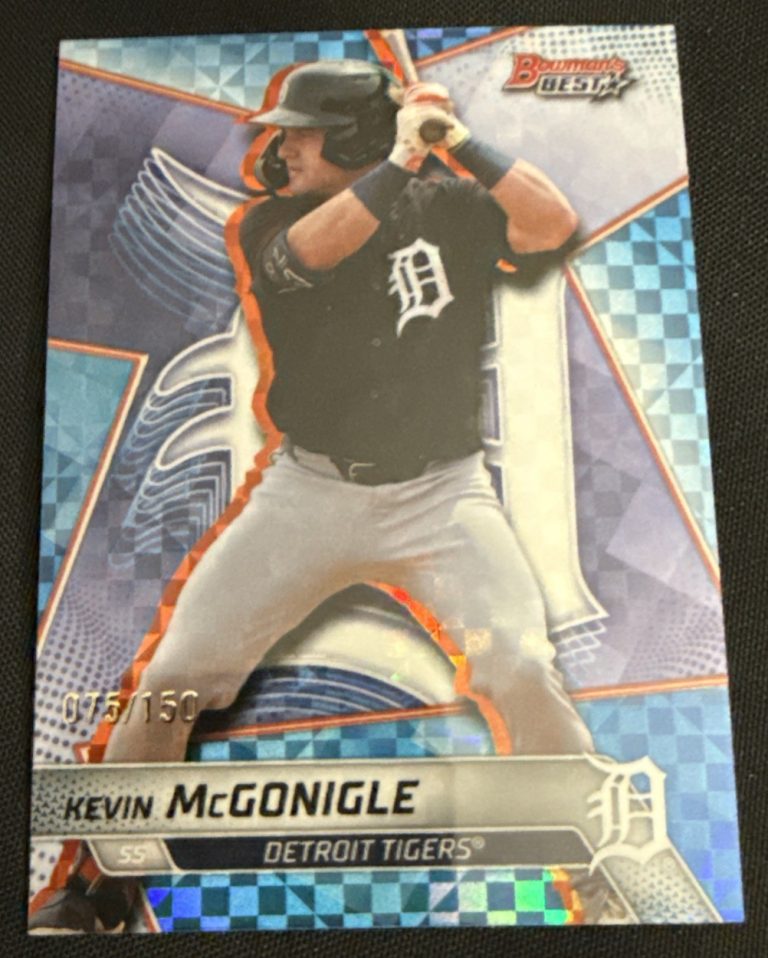 2025 Topps Bowman's Best Top Prospects Blue X-Fractor Kevin McGonigle /150