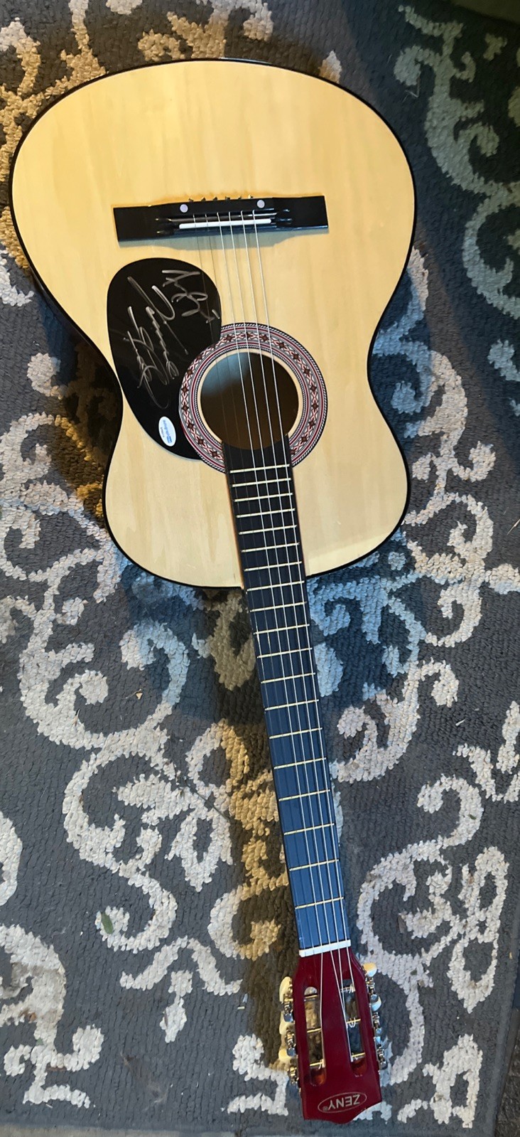VINCE GILL & AMY GRANT SIGNED AUTO ACOUSTIC GUITAR RARE ACOA COA COUNTRY STARS