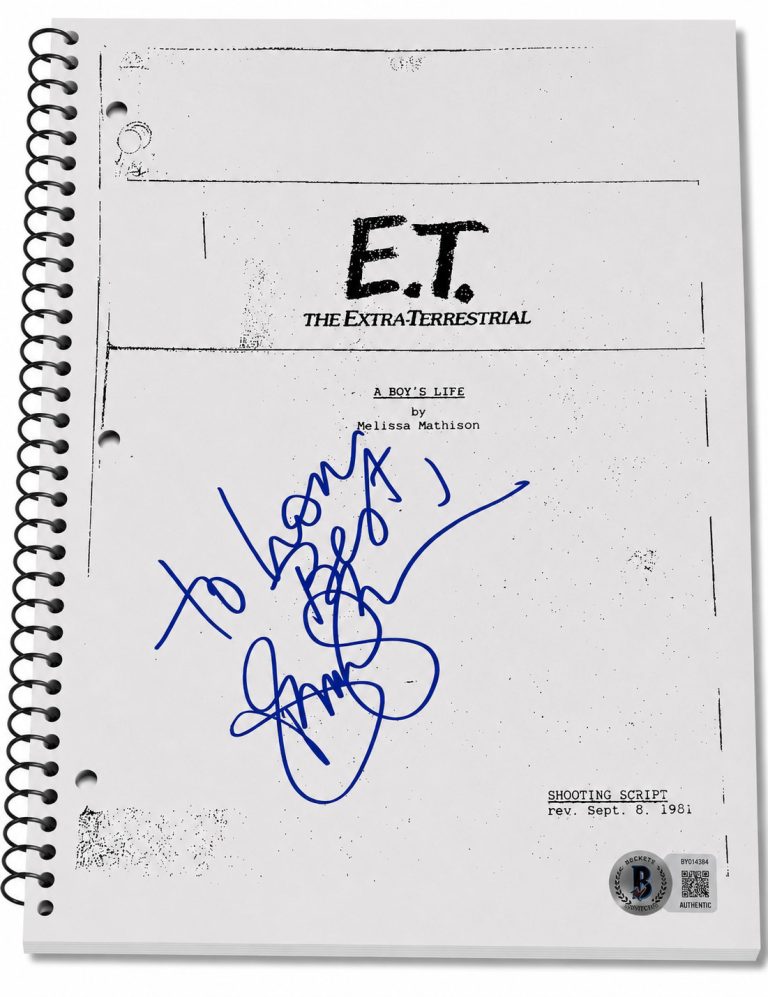 Debra Winger Signed Autograph E.T. the Extra-Terrestrial Full Script Beckett BAS