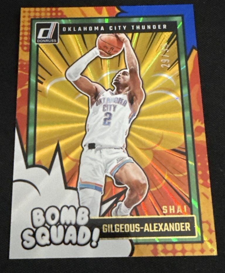 2024-25 Panini Donruss - Bomb Squad Shai Gilgeous-Alexander #12 Holo Blue 29/35