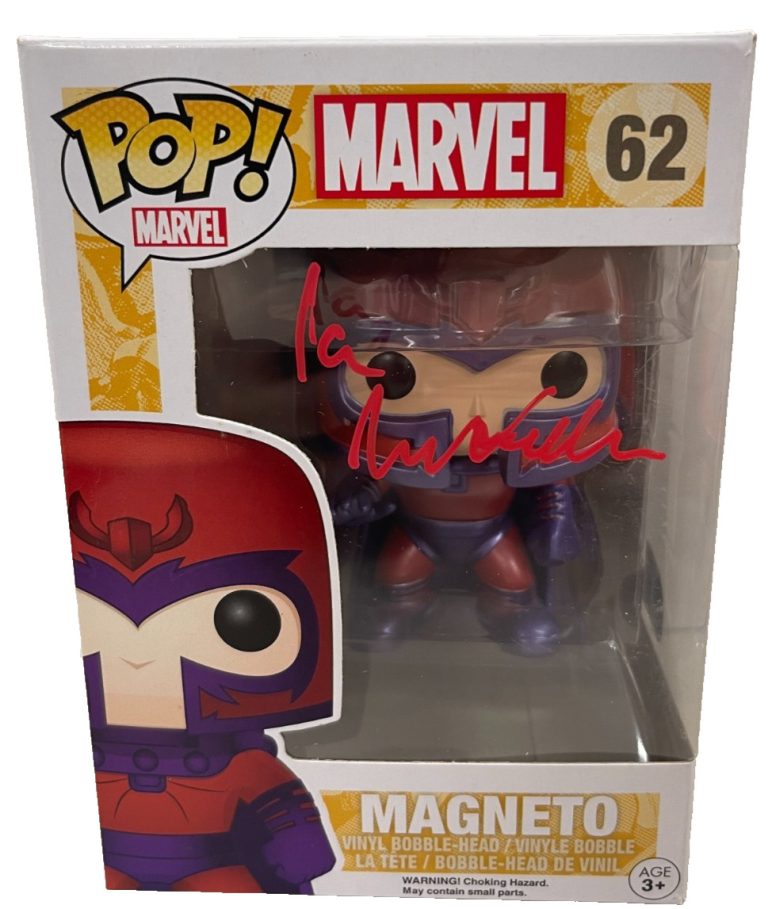 Ian McKellen Signed Magneto Funko 62 X-Men Authentic Autograph Beckett