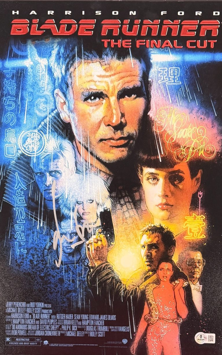 Harrison Ford Signed 12x18 Photo Blade Runner Authentic Autograph Beckett LOA