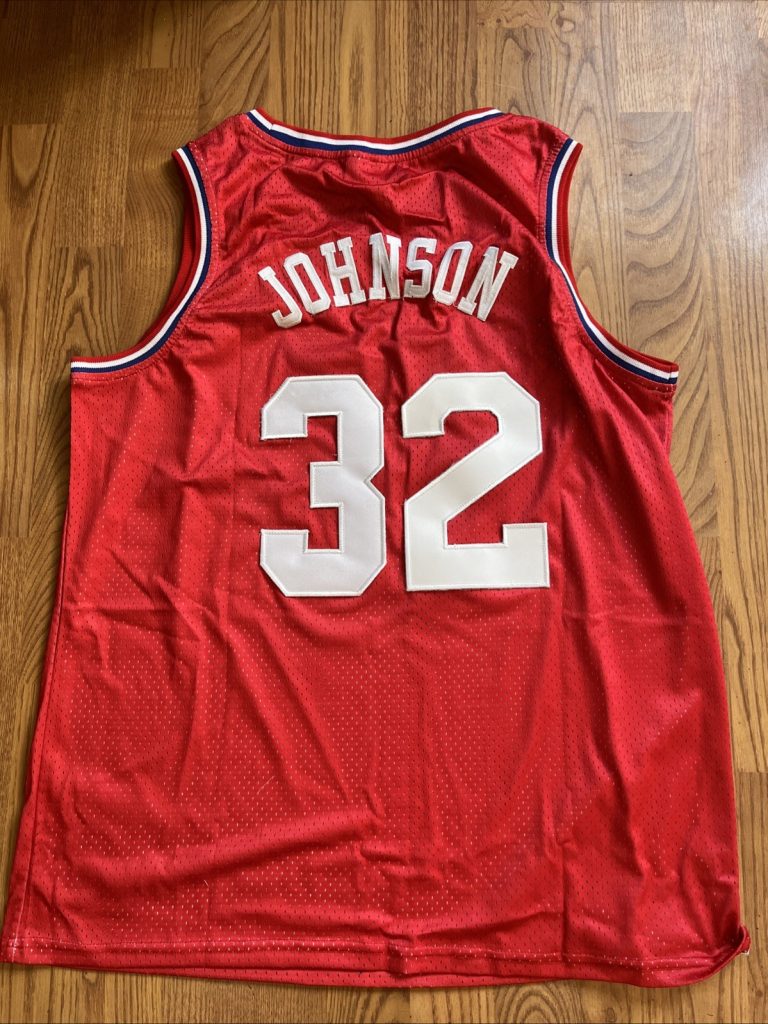 MAGIC JOHNSON ALL STAR GAME JERSEY BASKETBALL LEGEND HALL OF FAMER LAKERS