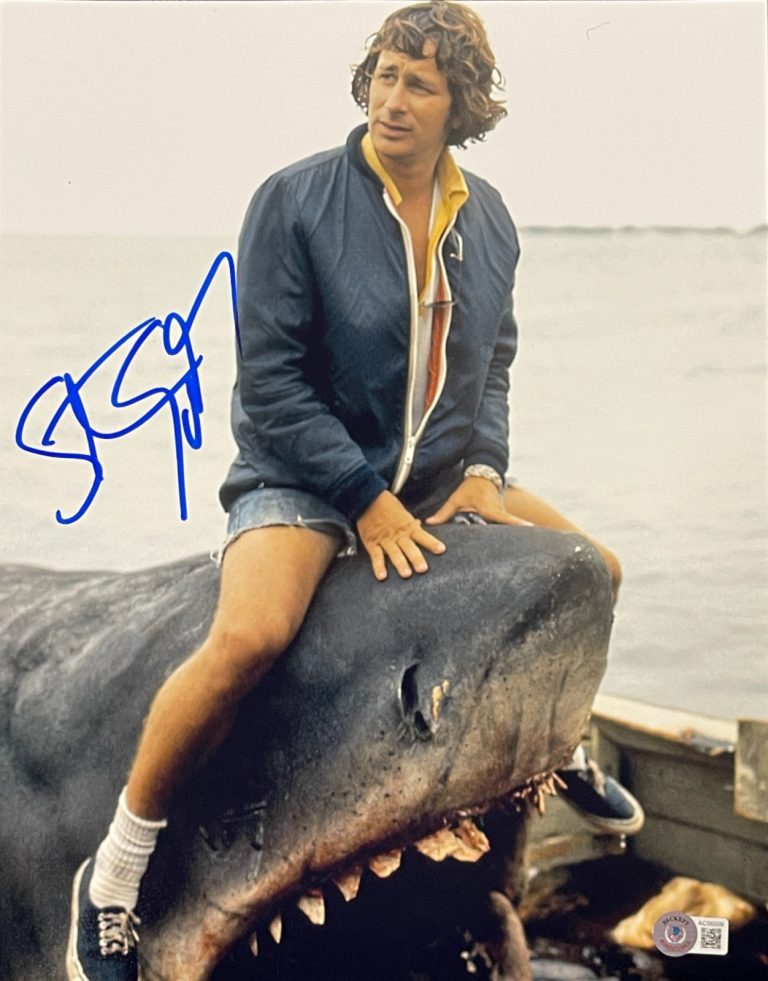 Steven Spielberg Signed 11x14 Photo Jaws Authentic Autograph Beckett LOA