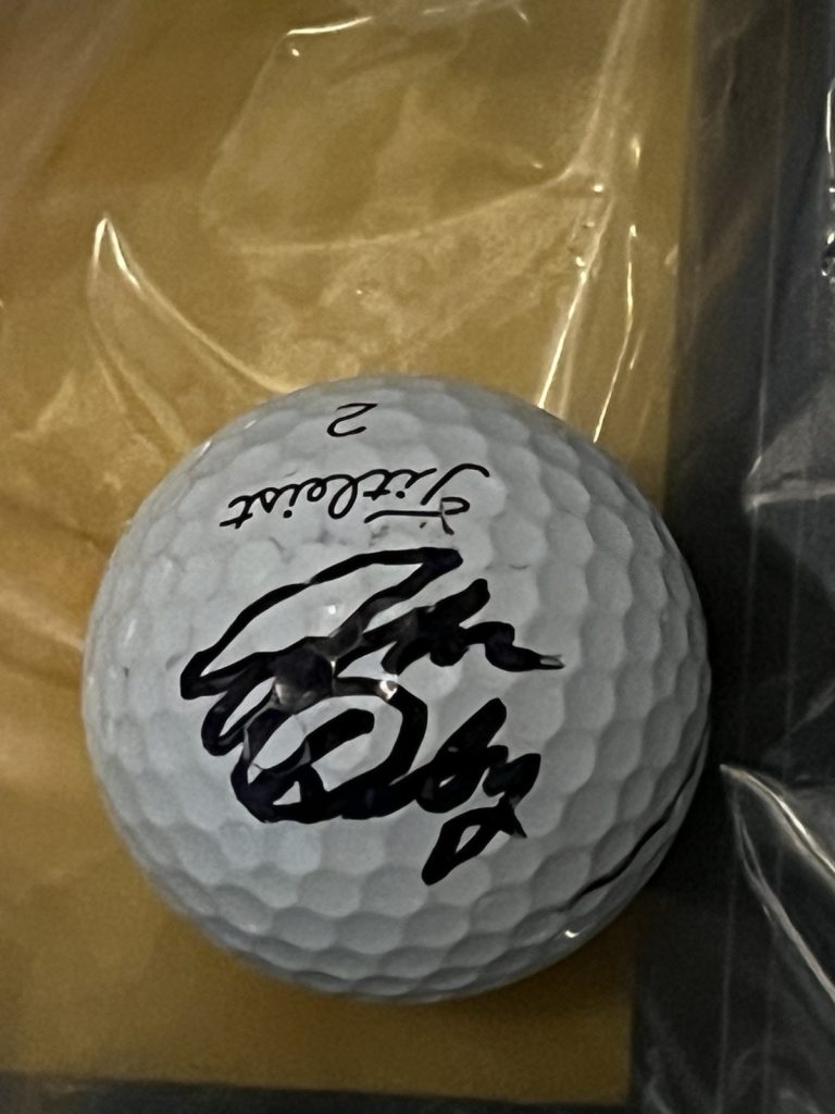 JOHN DALY SIGNED AUTOGRAPH LOGO GOLF BALL ACOA COA TITLEIST PGA CHAMPION