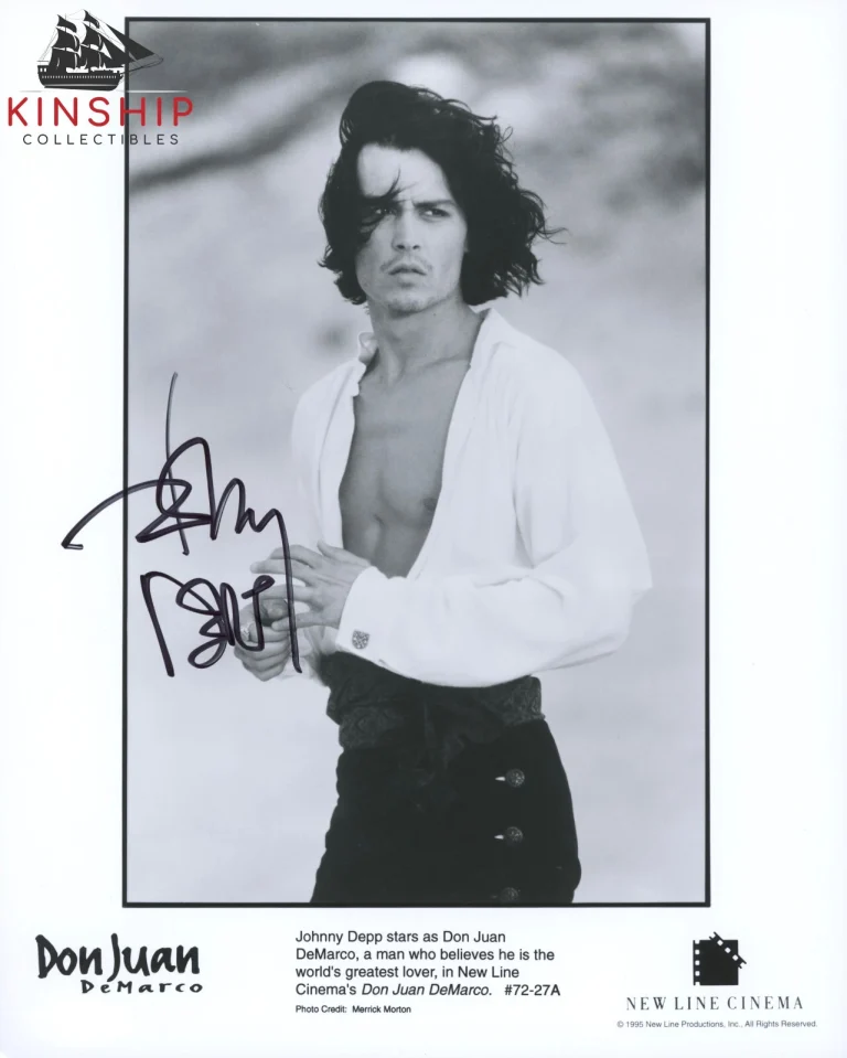 Johnny Depp signed Don Juan DeMarco Promo Photo JSA COA Vintage Auto B1076