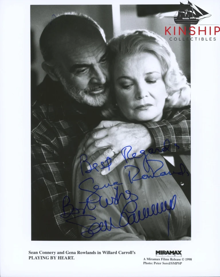 Sean Connery Gena Rowlands signed 8x10 Photo JSA LOA Inscribed Auto Rare B1314