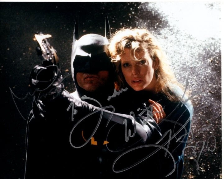 MICHAEL KEATON and KIM BASINGER Signed 8x10 BATMAN Photograph - To John