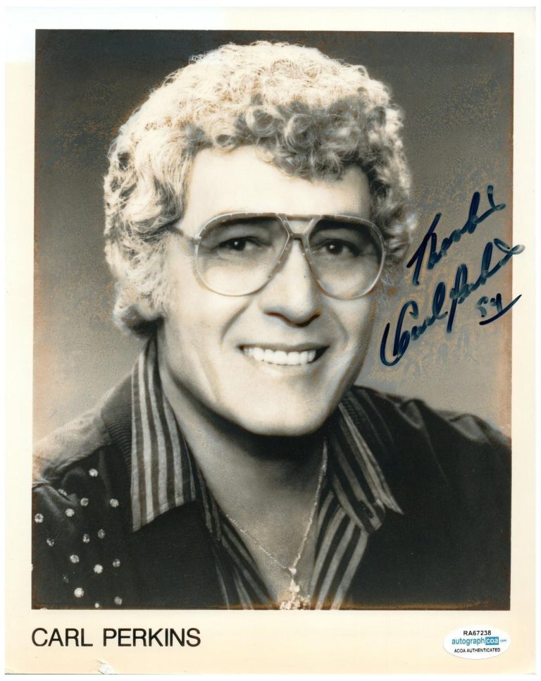 Carl Perkins Signed Autographed 8x10 Photo ACOA