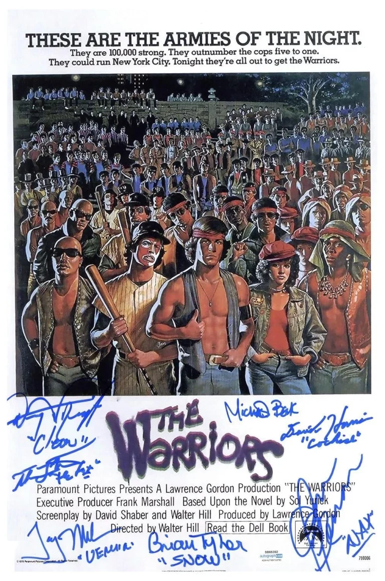 The Warriors Cast Signed 12x18 Poster Photo Exact Proof ACOA