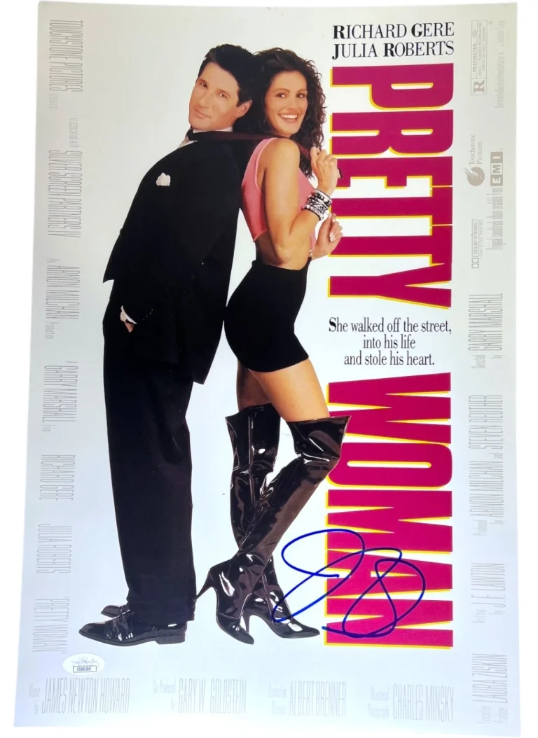 JULIA ROBERTS SIGNED PRETTY WOMAN 12X18 MOVIE POSTER PHOTO JSA COA