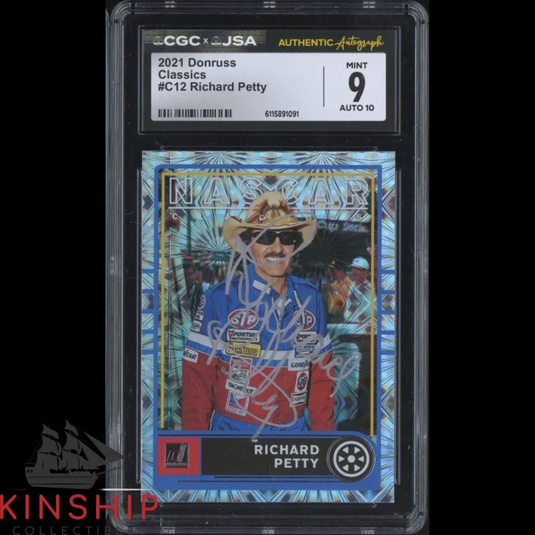Richard Petty signed 2021 Donruss Card JSA CGC Slab NASCAR Auto 10 C6024