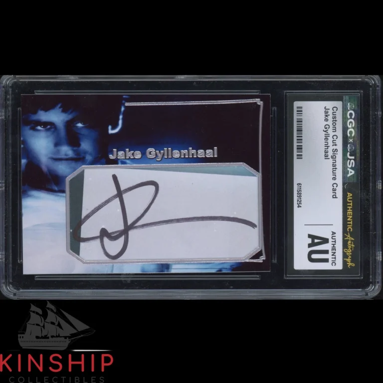 Jake Gyllenhaal signed Cut Custom Trading Card JSA CGC Slab Actor Auto C5995