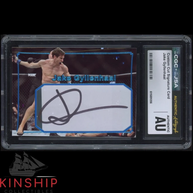 Jake Gyllenhaal signed Cut Custom Trading Card JSA CGC Slab Actor Auto C5993