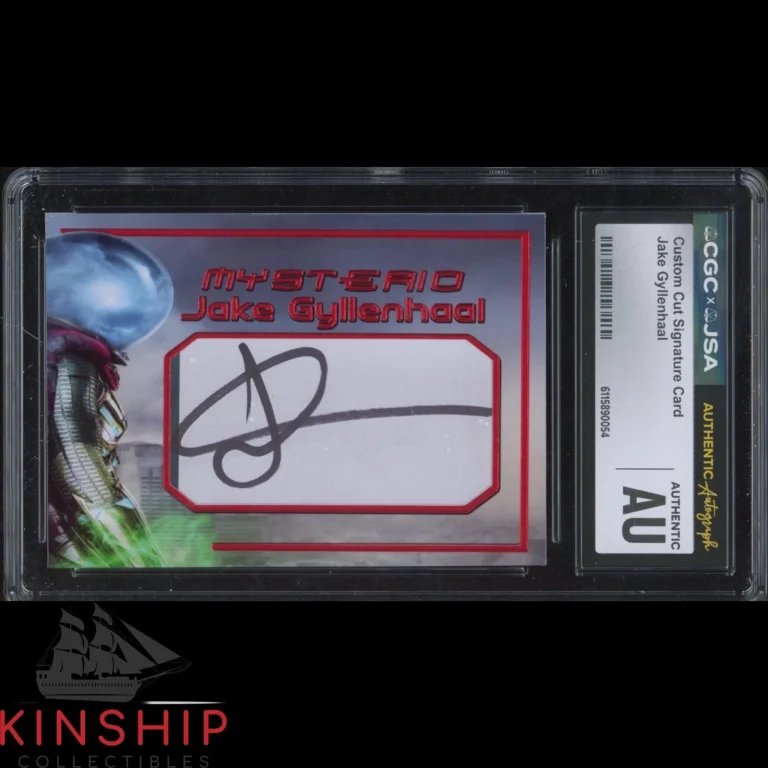 Jake Gyllenhaal signed Cut Custom Trading Card JSA CGC Slab Actor Auto C5992