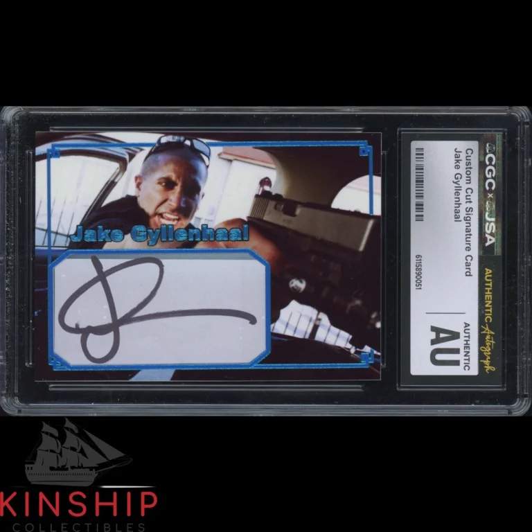Jake Gyllenhaal signed Cut Custom Trading Card JSA CGC Slab Actor Auto C5991